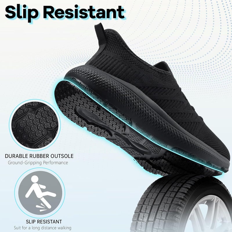 OXOMOCA Store Non Slip Work Shoes for Women Slip Resistant Work Shoes for Womens Slip On Waterproof Sneakers Water Resistant Zapatos Trabajo Kitchen Chef Shoe Food Service - Image 4